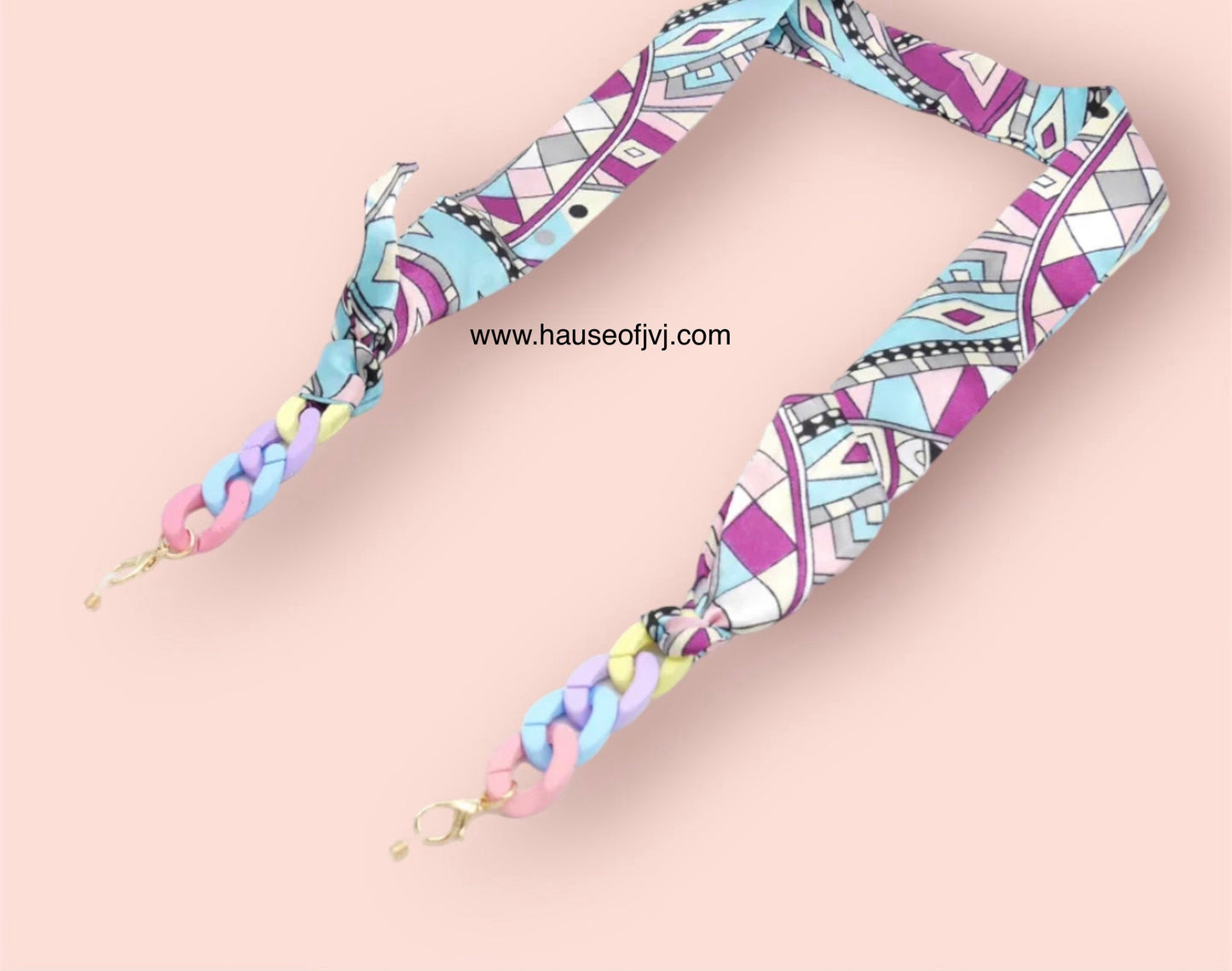 Eyewear jewelry/scarf chain